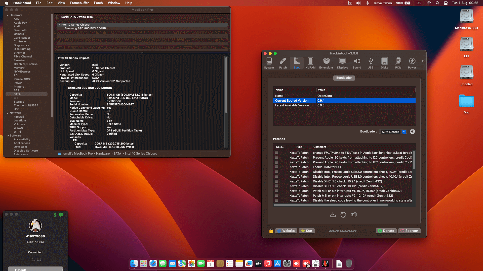 Dell Inspiron 14 7472 2nd [KabyLake R   Intel UHD 620 + I2C]   OpenCore 1